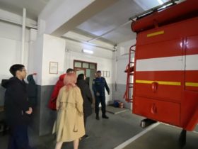 Экскурсия в пожарную спасательную часть №1 п. Агинское 011